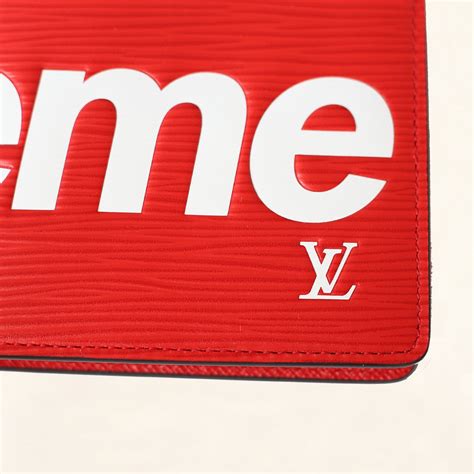 red louis vuitton supreme wallet